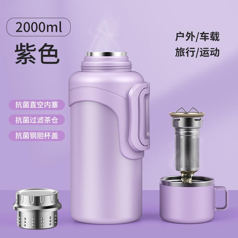 1.5/2L Thermos Steel Thermos for Tea or Coffee Household Insulating Kettle Kitchen Thermos Bottle for Hot Coffee
