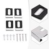 4 Sets Stainless Steel Mirror Holders Wall Mount Mirror Clips Mirror Bracket Clips With Screws Mirror Hooks Mirror Hanging
