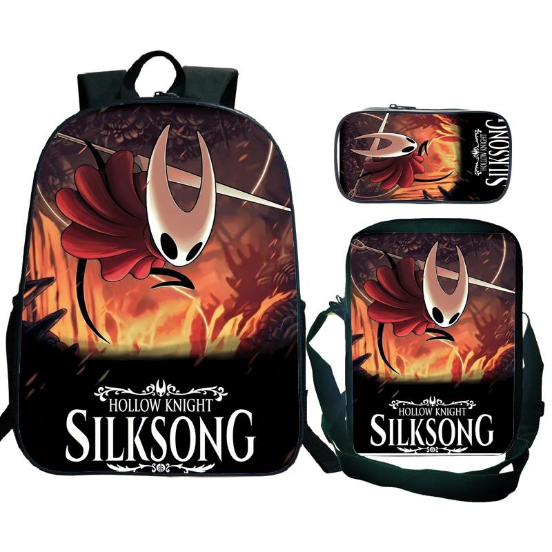 Hollow Knight 2 Silksong Backpack Teenagers Hornet Fridge Magnet Rucksack Shoulder Bag Pencil Case School Backpacks