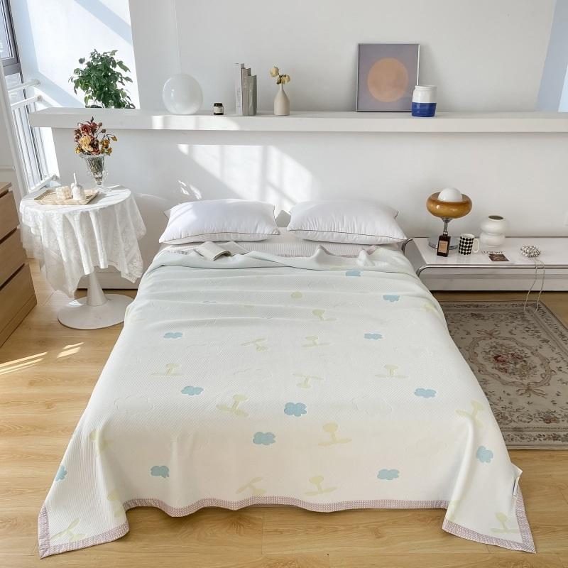 Pătură din Gaze cu Trei Straturi Pătură de Vară pentru Pui de Somn la Birou Pătură pentru Aer Condiționat Ușoară Moale Confort de Vară