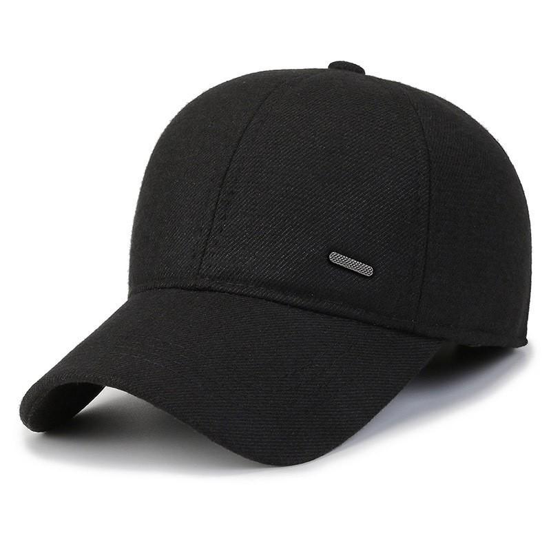 Men's Stylish Outdoor Baseball Cap with Ear Protection - Casual, Warm Duckbill Design