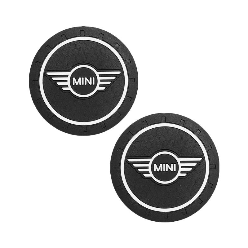 

Car Waterproof Anti Slip Mat Coaster Silicone Water Cup Mat For MINI One Coopers Countryman Clubman Cabrio Paceman WORKS F55 F56