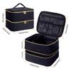 Nail Polish Organizer Handheld Double Layer CosmeticOrganizer Tote Bag For Girls And Women Nail Art, EssentialOil, Cosmetic Set