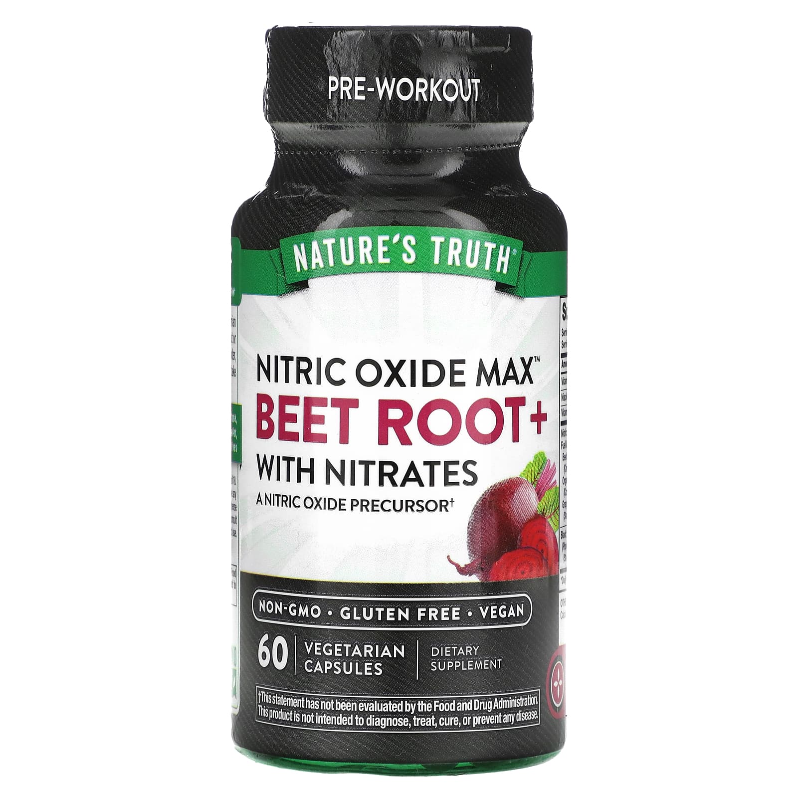 

Nature S Truth, Nitric Oxide, Beet Root+, with Nitrates, 60 Veggie Caps