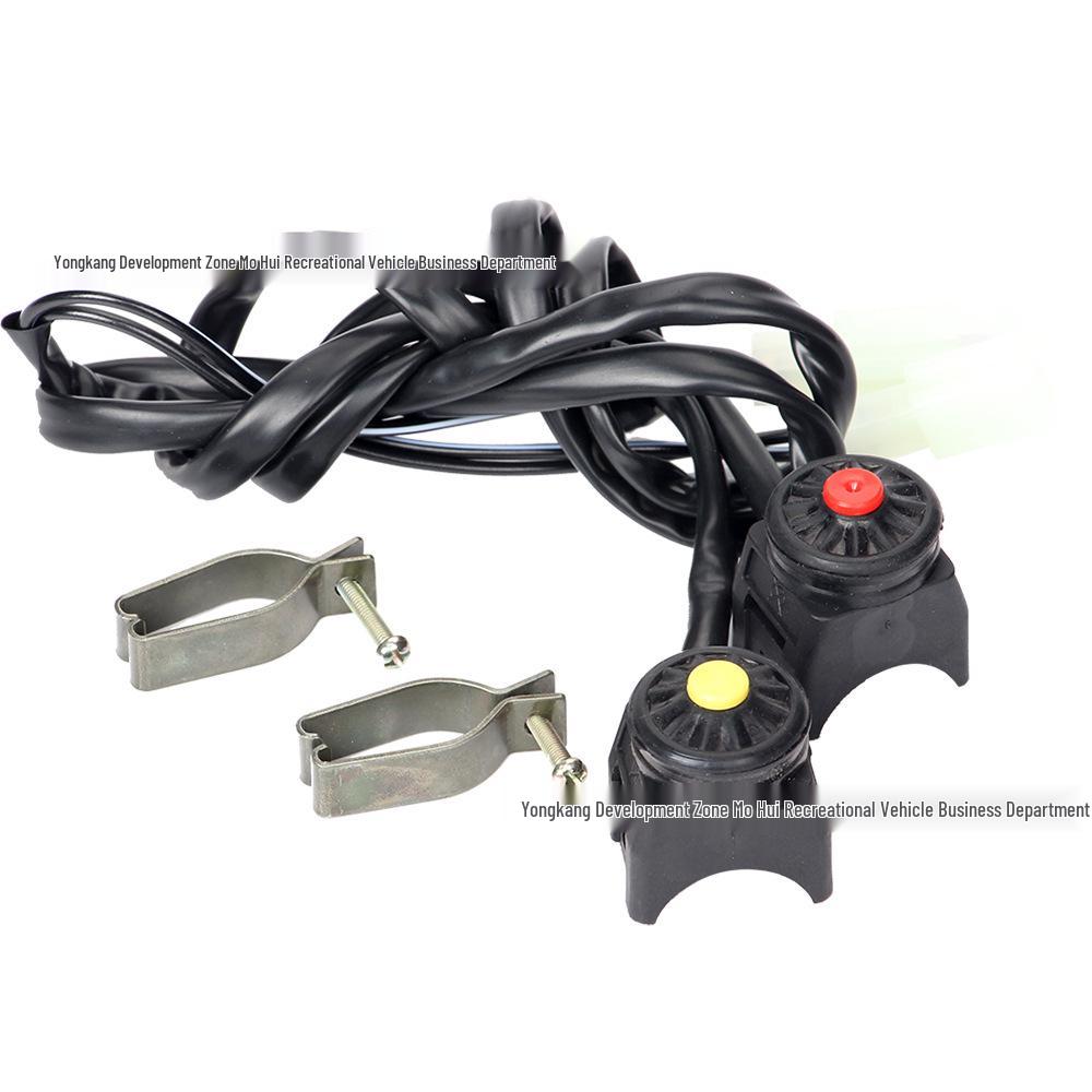 

Universal Off-road Racing Ignition Start/Stop Button - Red/Yellow for Motorcycle, ATV, Beach Buggy жёлтый