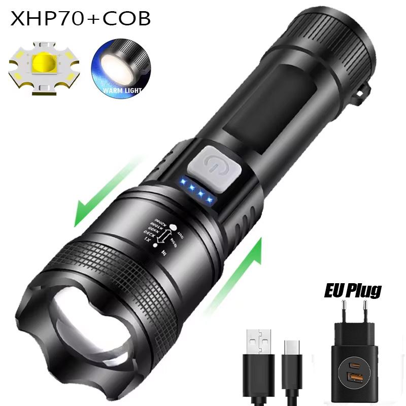 XIWANGFIRE TY-908M Powerful LED Flashlight Built-in 1200mAh Battery Long-range Tactical Flashlight Outdoor Emergency  Lantern
