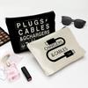 Zippered Linen Bag Lipstick Bag Travel Makeup Bag Women School Teacher Gift Cosmetic Pouch Wallet Portable Organizer