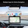 Universal 7Inch Automotive Multimedia Video Player Wireless Carplay Android Auto Touch Screen AUX Smart Car System Free Mirrors