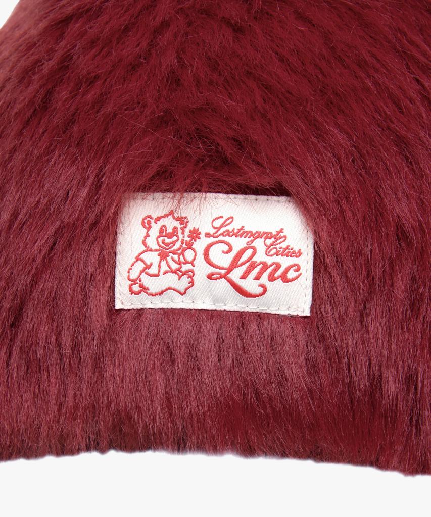 LMC Hairy Uncuffed Beanie Burgundy