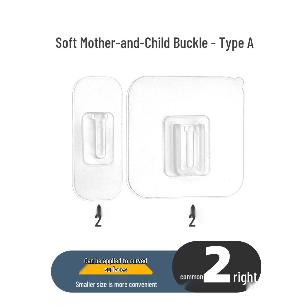 Curved Surface Adhesive Hook-and-Loop Mount for Power Strips & Routers