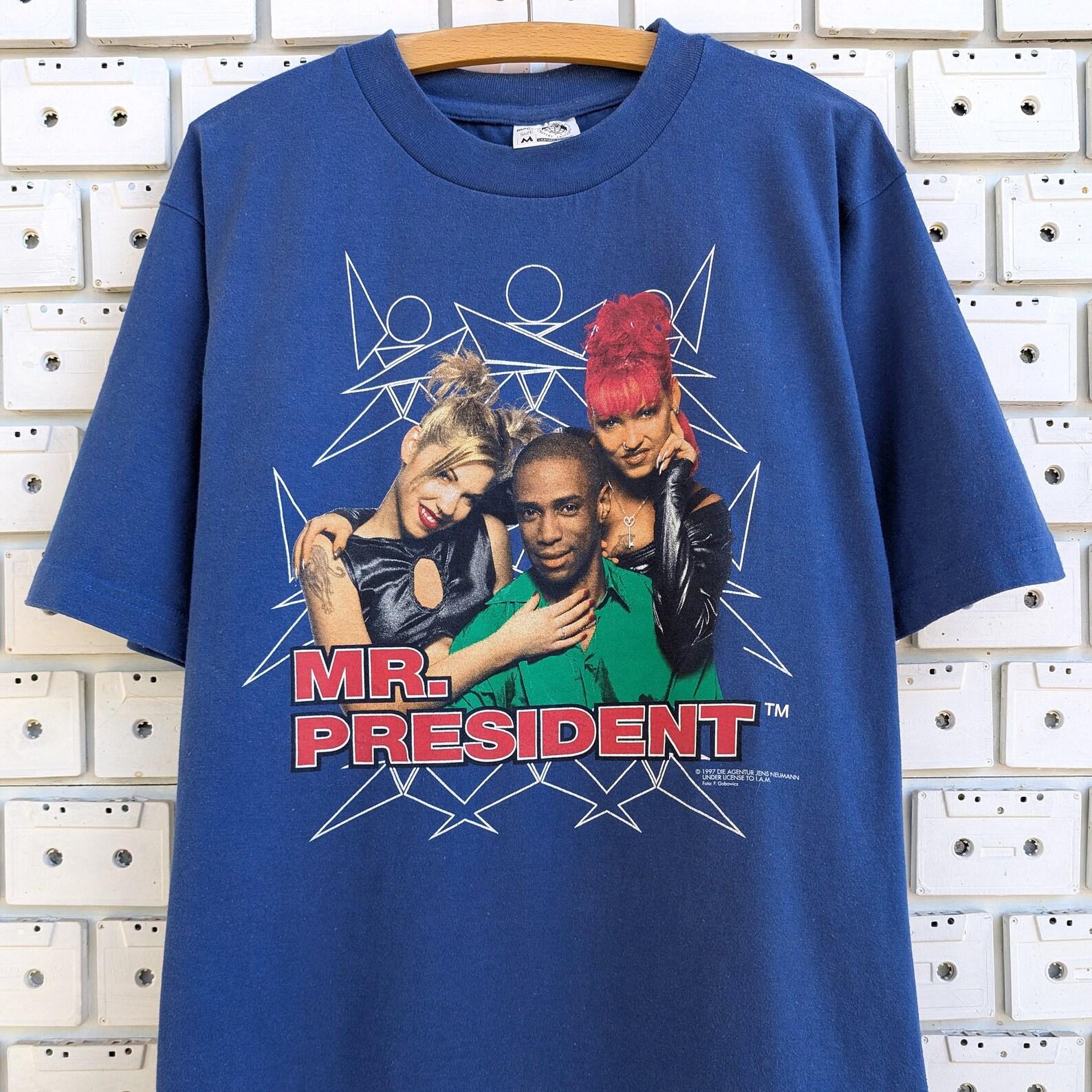 Vintage 1997 Mr President T shirt German Eurodance Pop Reggae Fusion Band Merch Tee Size M S