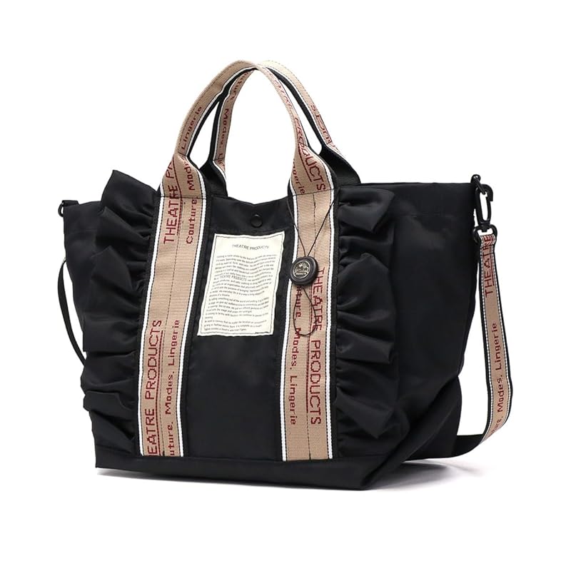 

[Theater Products] 2WAY FRILL TOTE THAMES L tote bag CL240362 Black