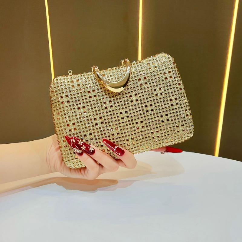 Роскошная вечерняя сумка, Клатч высокого класса, Женская сумочка, Женская сумка через плечо золотой