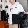PUMA Colorblock Zip Hooded Down Jacket Men Outerwear White 678720-02