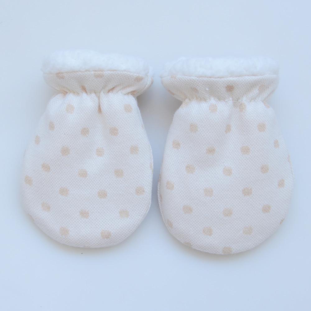 Thickened Imitation Lamb Wool Anti-Scratch Baby Gloves for Autumn and Winter