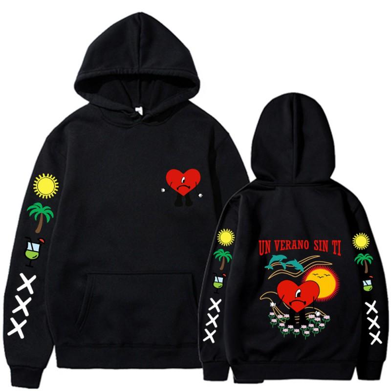 Bad Bunny Un Verano Sin Ti Hoodie Men Women Casual Graphic Sweatshirt