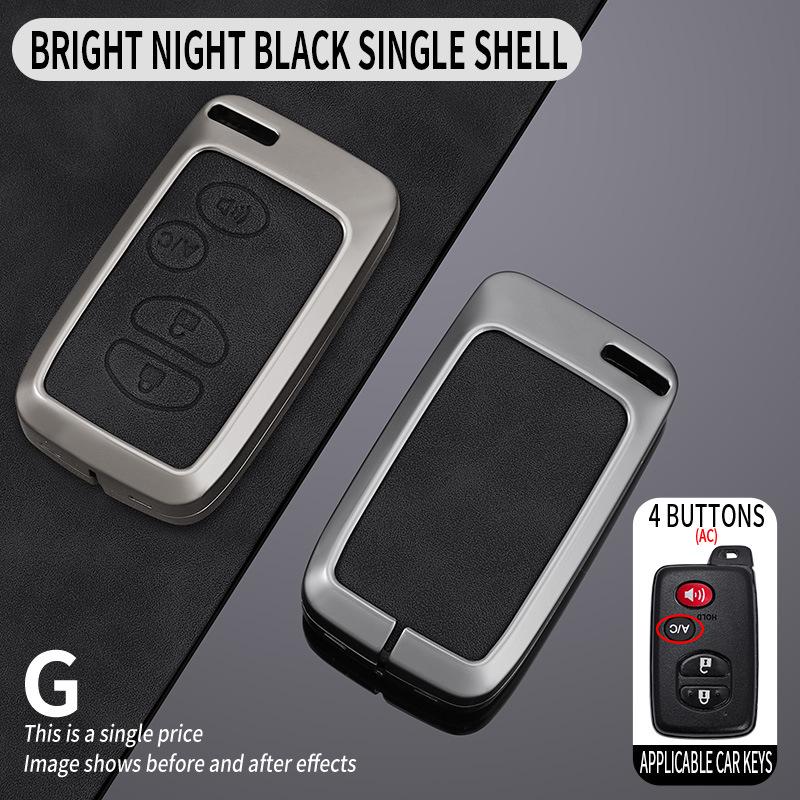 

Protective Shell & Buckle for Older Toyota Models: Prado, Crown, Reiz, Land Cruiser, Prius Key Case