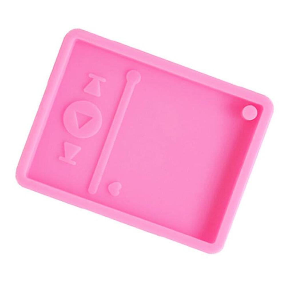 Epoxy Resin Player Mold Keychain Casting Silicone Mould Polymer Clay Crafts Molds for Resin Pendants Jewelry Making Tool