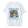 What The Sigma Funny Meme Cat Graphic T-Shirts Men's Women Cotton Casual Oversized Short Sleeve T Shirts Cotton T Shirt