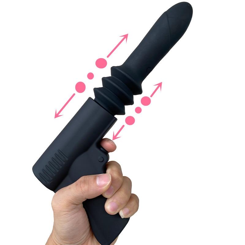 Adult Toy Automatic Telescopic Dildo Sex Gun Dildo Massager  Vibrator Sex Machine for Women Men G Spot Anal Pussy Masturbation