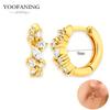925 Silver Ear Needle Fashion Light Luxury Gold hoop earrings Classic Retro Collection earrings for women Jewelry Gift