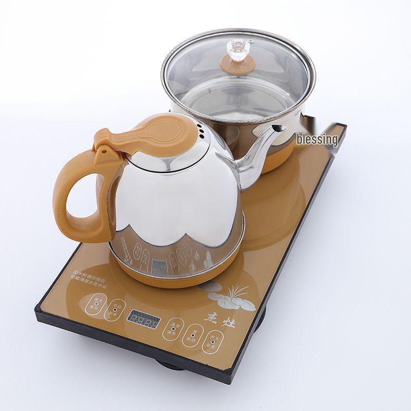 Automatic Tea Set with Induction Cooker & Tray - Kung Fu Style for Home Living Room