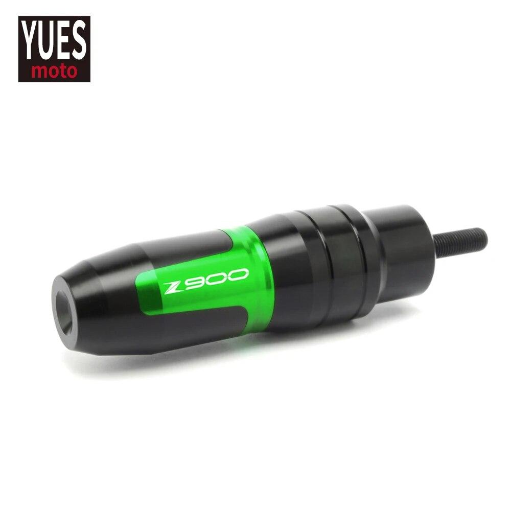 Akcesoria motocyklowe Aluminiowe osłony silnika CNC Slidery wydechu Ochraniacz przed upadkiem Z logo Do Kawasaki Z900 2012-