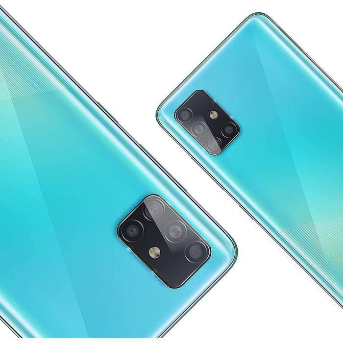 Film de protection caméra - pour Samsung Galaxy A51 5G - Lot de 2 - Verre trempé - Résistant aux rayures