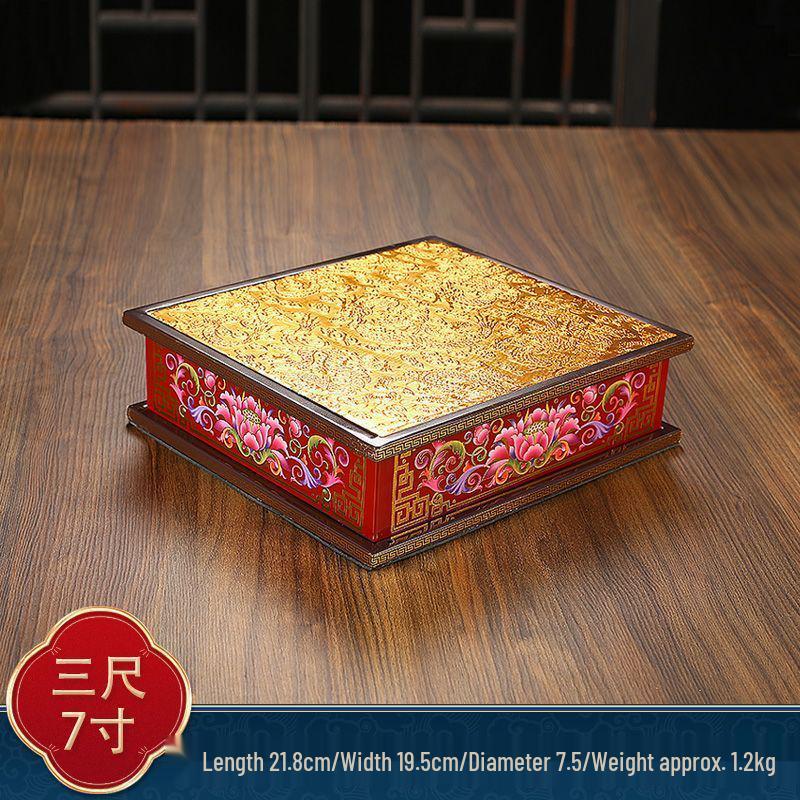 Guan Yin & Guan Gong Elevated Worship Stand for Buddhas & Gods Display