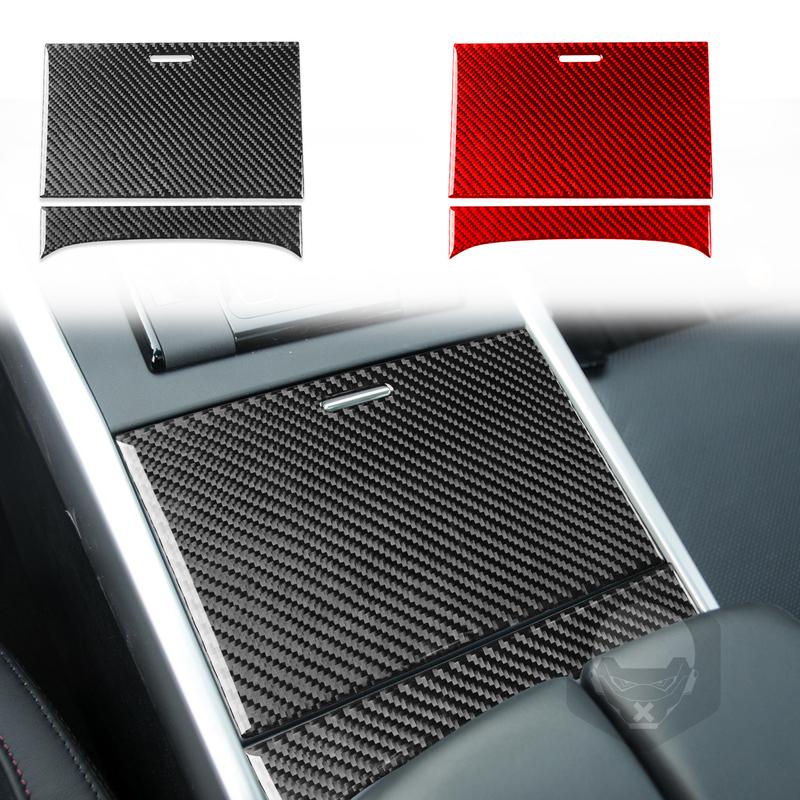 For Mazda CX-9 2010-2015 Carbon Fiber Cup Holder Panel Cover Trim Strips Car Interior Decoration Accessories Sticker