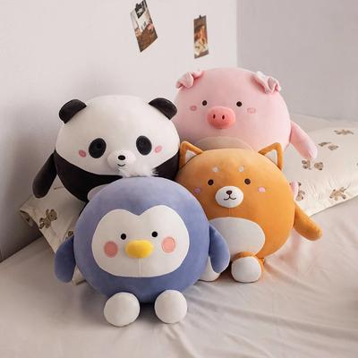Brinquedo de pelúcia fofo e gordo, corgi, desenho animado, animal, travesseiro, pelúcia, pinguim, leitão, panda, cachorrinho, boneca de pelúcia para crianças, meninas, presentes