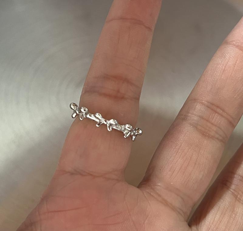 Korean Style Simple Ribbon Bowknot Ring for Women's Fashion Personalized Open Index Sweet Bow Finger Ring Y2K Jewelry Gift Party