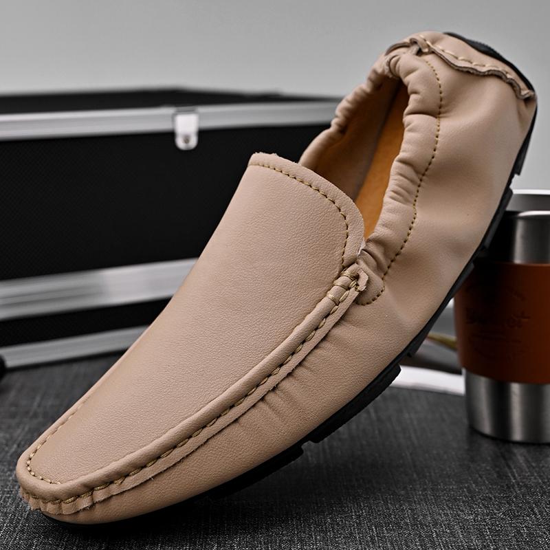 Fashion Genuine Leather Mens Loafers Business Moccasins Shoes Fashion Designer Man Casual Flats Handmade Formal Slip On Male Boat Shoes