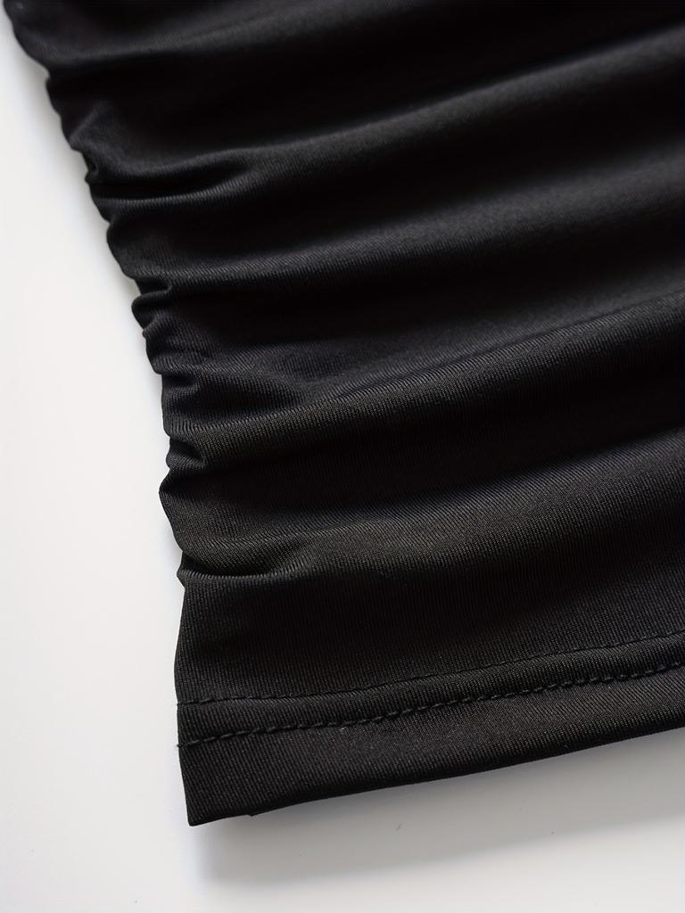 Women's V-neck Camisole With Lace And Pleated Straps, Hanging Neck Vest