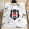 1PC Besiktas Gymnastics Club Patterned Flannel Blanket Suitable For All Seasons for Home Decor Warmth and Comfort Gifts Holiday Present