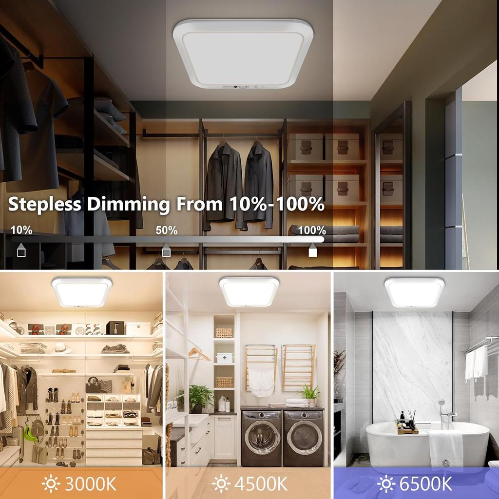 Ultra-Thin LED Motion Sensor Ceiling Light - Automatic Human Induction Lamp for Hallway Staircase Corridor Warehouse Home