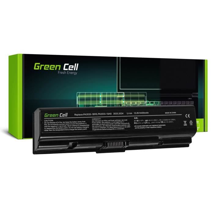 Green Cell Batterie PA3534U-1BRS PA3534U-1BAS PA3533U-1BRS pour Toshiba Satellite A200 A300 A500 L300 L500 A205 A210 A305 A505 L200