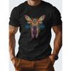European Sizes Psychedelic Cicada  Men's Tshirt Comfort Fit