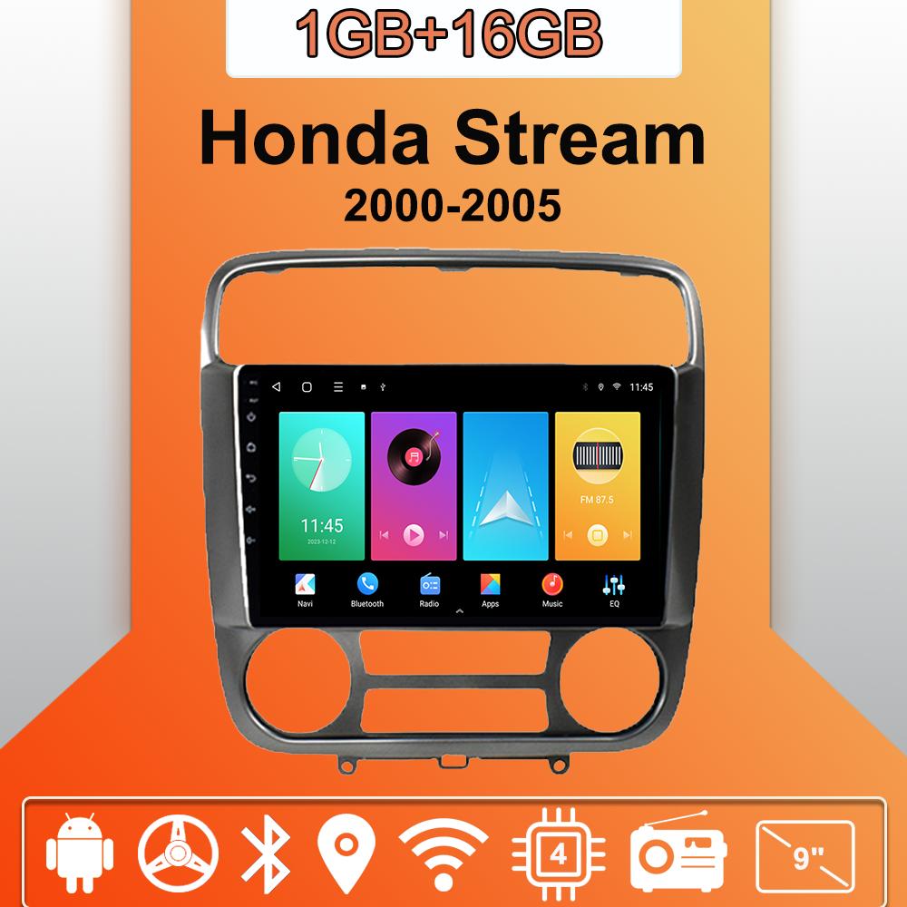 

Автомобильное радио Android Auto Carplay для Honda Stream 2000-2005, мультимедийный проигрыватель, головное устройство, стерео, GPS-навигация, BT, WIFI 1+16 ГБ 1+16GB,B