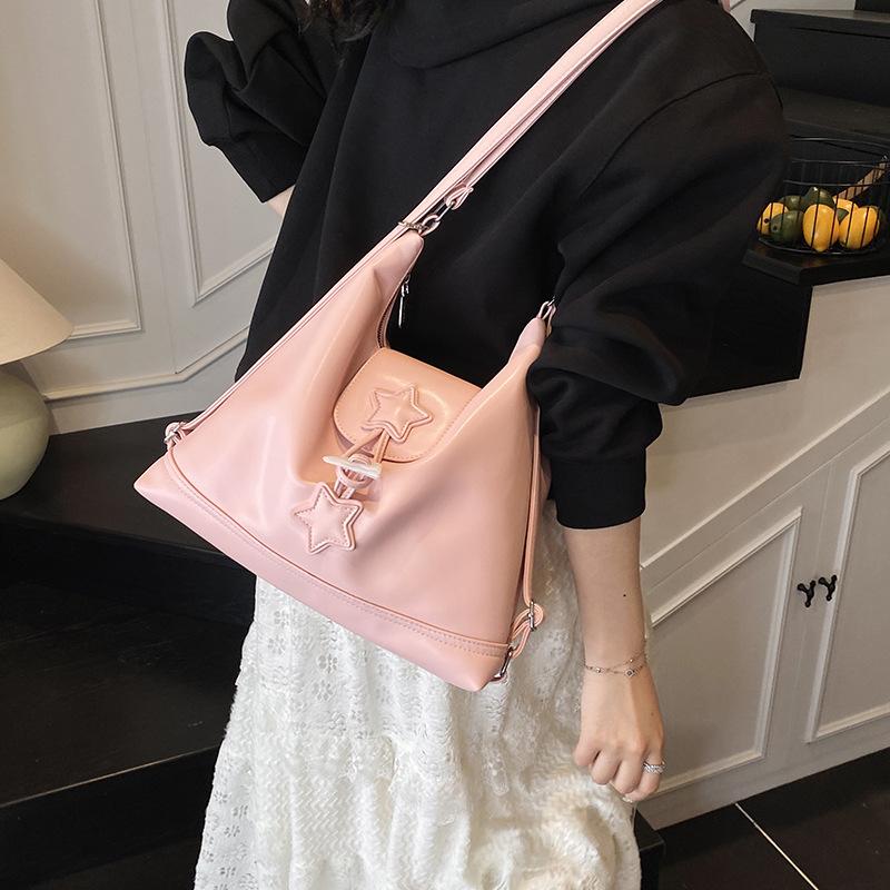 Tote bag women's 2025 new large-capacity commuter backpack casual multi-functional shoulder messenger bag travel backpack