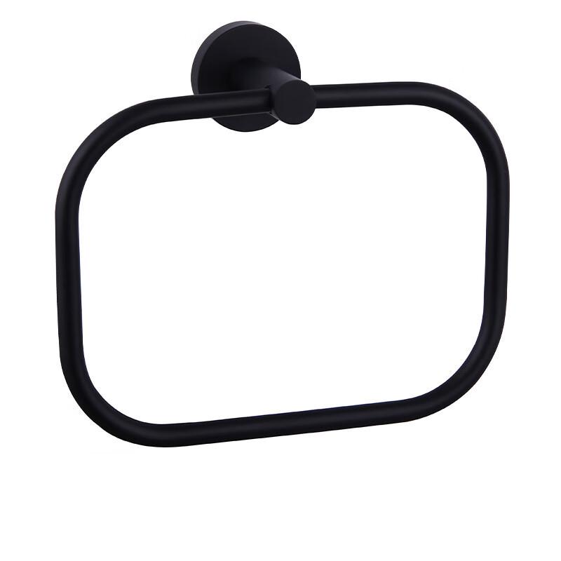 Matte Black Bathroom Towel Ring