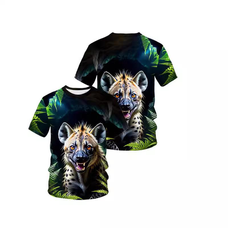 Летние мужские футболки с 3D принтом животных и собак, модные повседневные спортивная одежда с круглым вырезом и короткими рукавами, крутые уличные топы больших размеров XL
