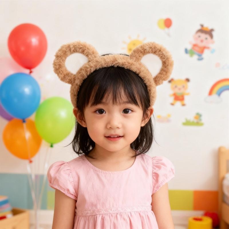 Animal Ear Hairbands Cartoon Bear Ear Headbands Party Supplies For Adults Kids Role Playing Stage Performances