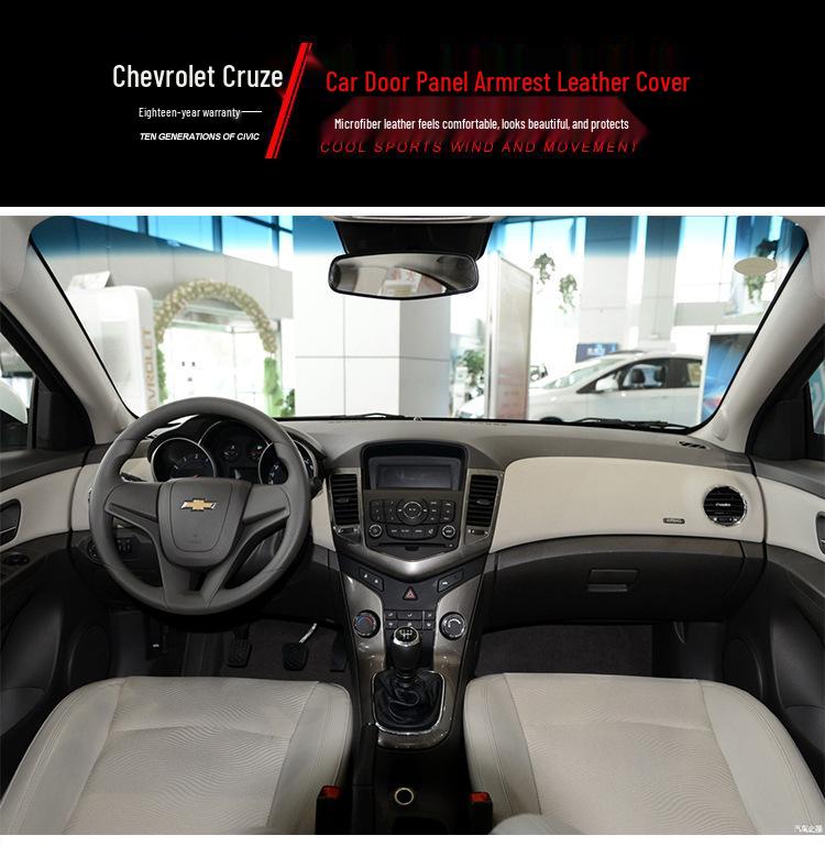 Chevrolet Cruze Panele Drzwiowe, Konsola Środkowa, Deska Rozdzielcza i Podłokietnik Obszyte Skórą Ulepszenie Wnętrza