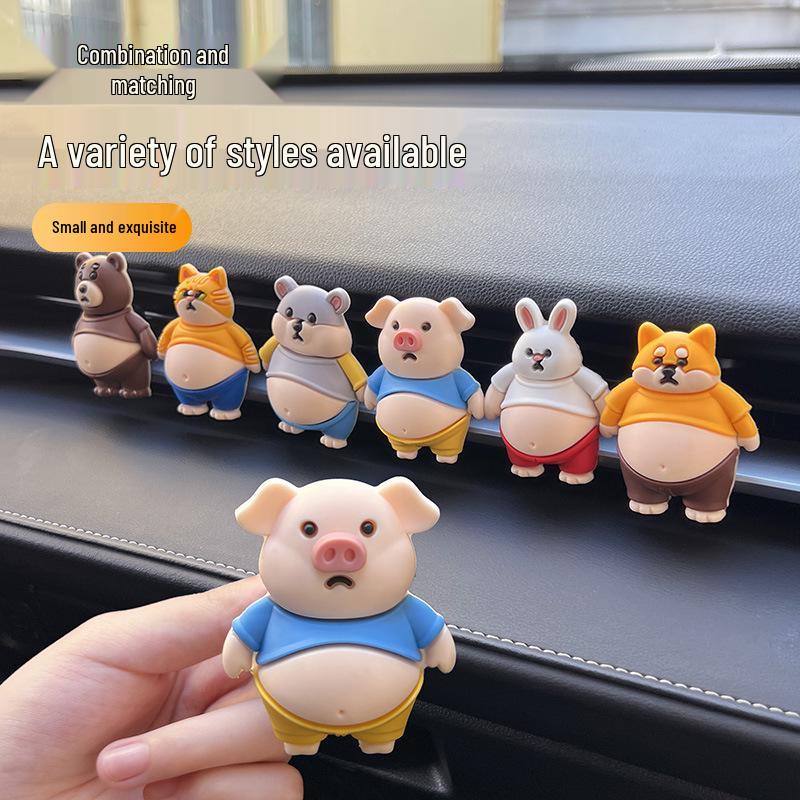 Charming Cartoon Car Air Freshener - Odor Eliminator & Long-lasting Scent Vent Ornament