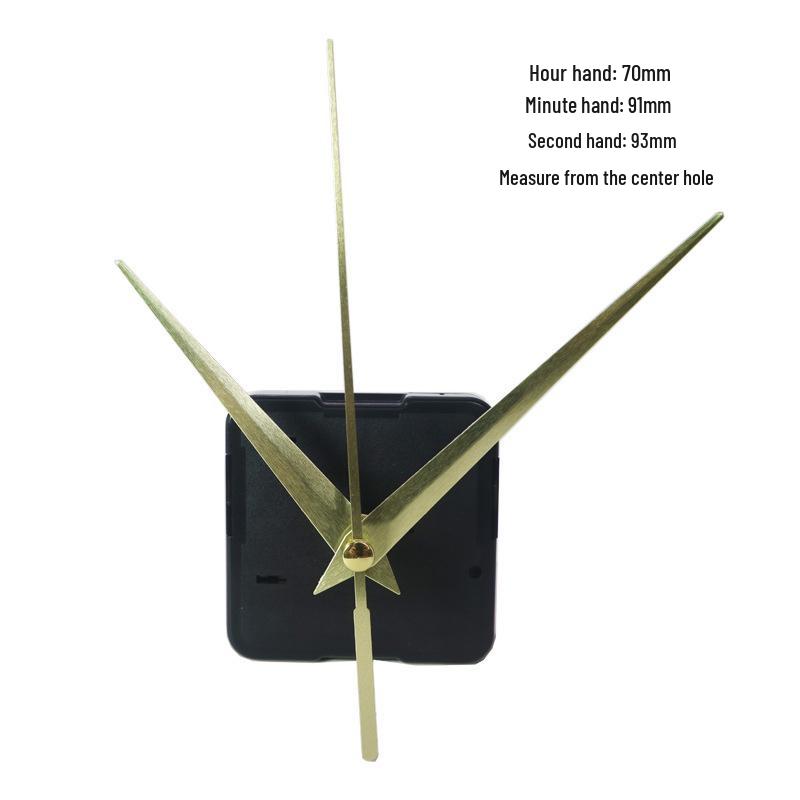 Silent Quartz Clock Movement with Cross-Stitch Metal Hands for Decorative Wall Clocks