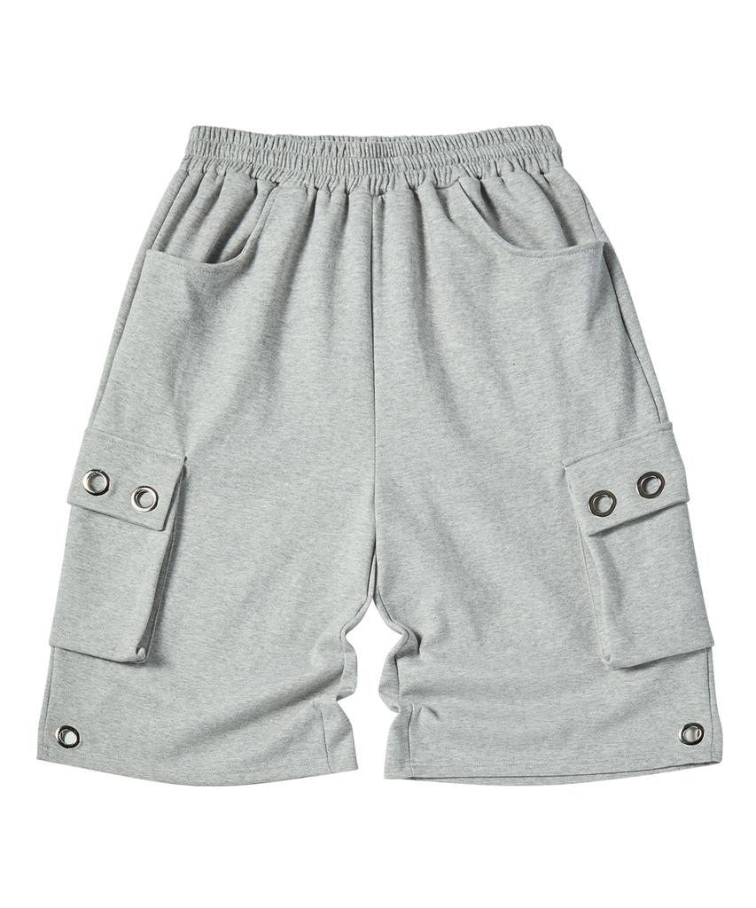 Eontaiteulseoul Untitle Symbol Cargo Bermuda Sweat Shorts Grey