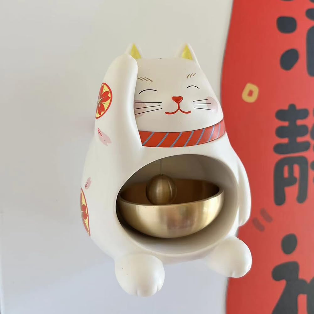 Dopamine Maneki Neko to magnetyczne drzwi, a uroczego małego kota można przymocować do twoich idealnych jako prezent na otwarcie przeprowadzki lub jako kojące Arts'