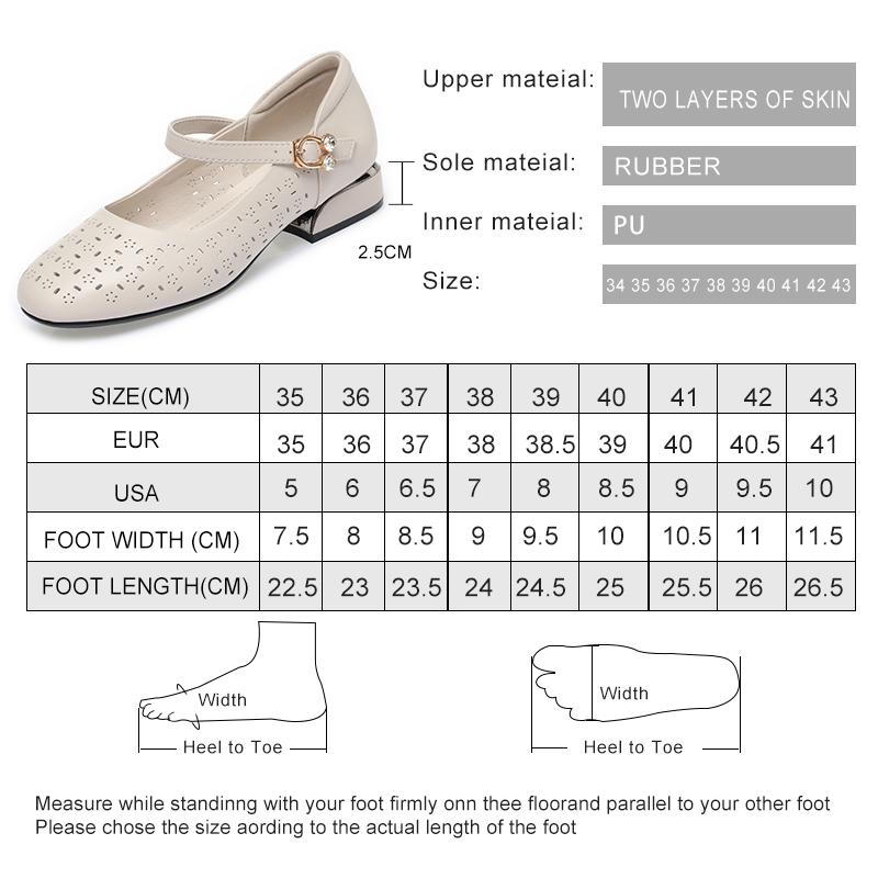 Fashion AIYUQI Dress Shoes Women Red Openwork Spring Summer Women Dress Shoes Hollow Large Size Fashion Genuine Leather Women's Shoes