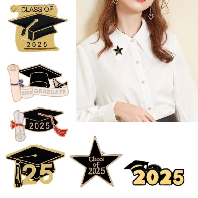 Exquisite Graduation Caps Brooch High Quality Scholar Hat Brooch Suitable for Graduates and Celebratory Event
